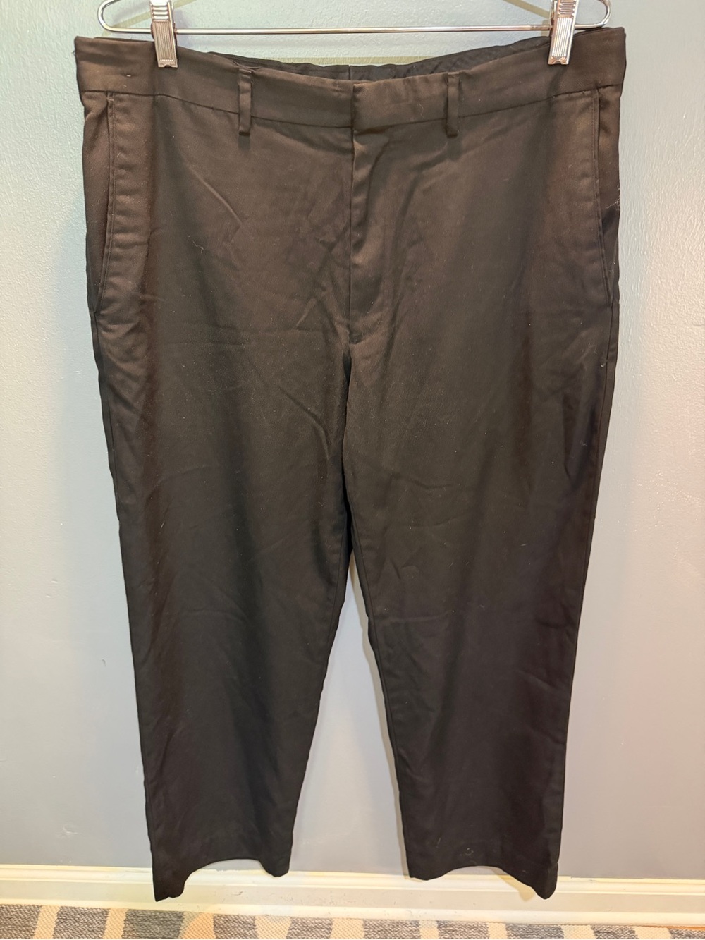 Merona Black Men's Dress Pants - Straight Tailored Style Sz 38x32